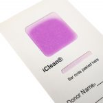 Oral cell collection card indicator type