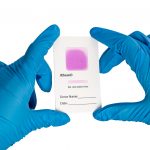 Oral cell collection card indicator type