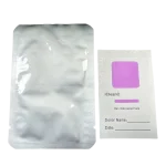 Oral cell collection card indicator type