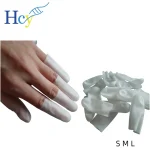 Blue medical nitrile finger cots