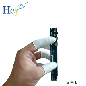 Blue medical nitrile finger cots