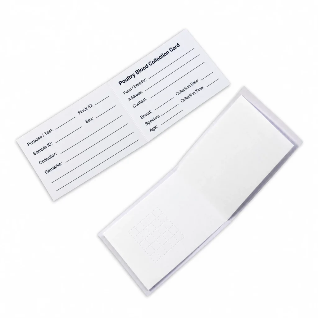 Poultry Blood Collection Card